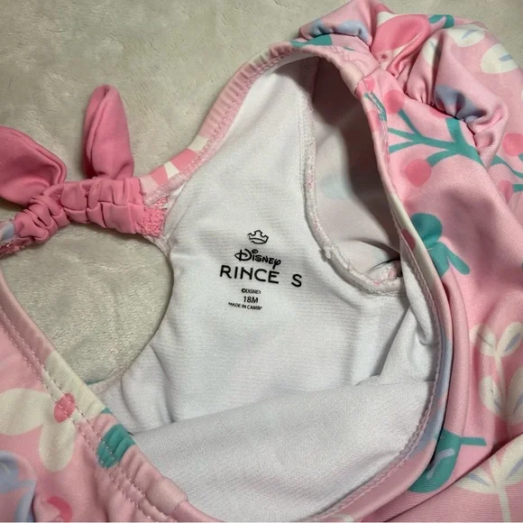 Disney‎ Princess Baby Girl Swimsuit Pink Long Sleeve 18M - Picture 4 of 4